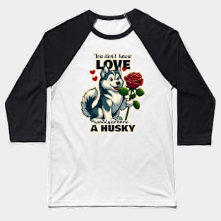 Husky Valentine's day Baseball T-Shirt